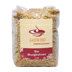 Bio Mung Dal (gelbe Mungbohnen) 500g