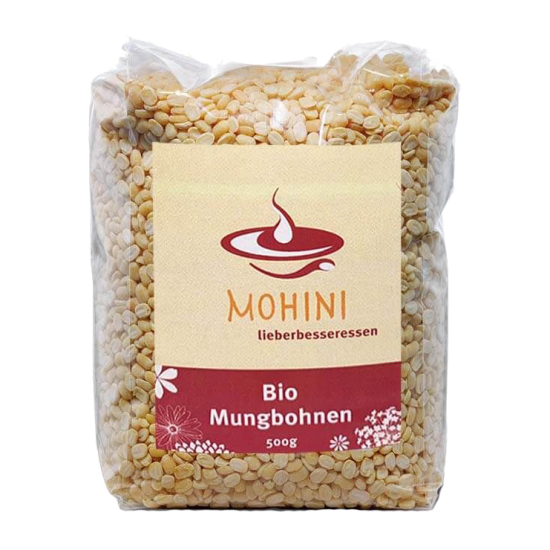 Bio Mung Dal (gelbe Mungbohnen) 500g